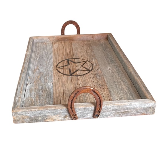 HAND CRAFTED AUTHENTIC RECLAIMED VINTAGE WOODEN TRAY, NEW - Picture 5 of 8